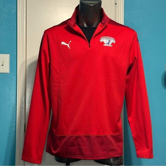 Puma Dry Cell Red Performance quarter zip Pullover size XXL nwt - Picture 7 of 16